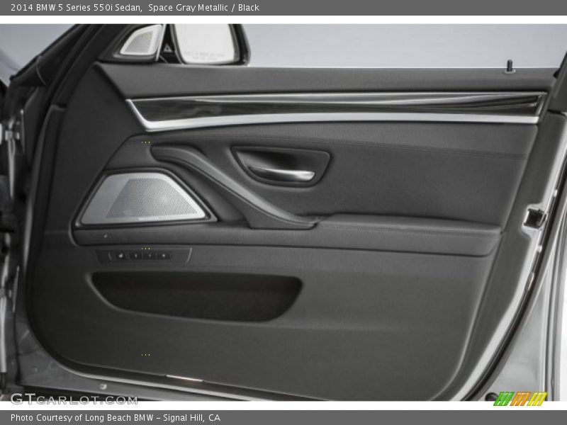 Space Gray Metallic / Black 2014 BMW 5 Series 550i Sedan