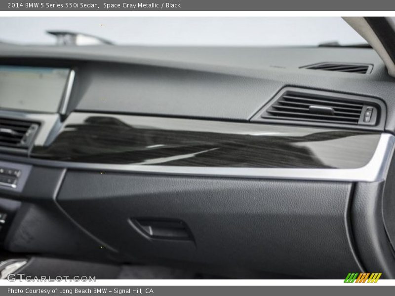 Space Gray Metallic / Black 2014 BMW 5 Series 550i Sedan