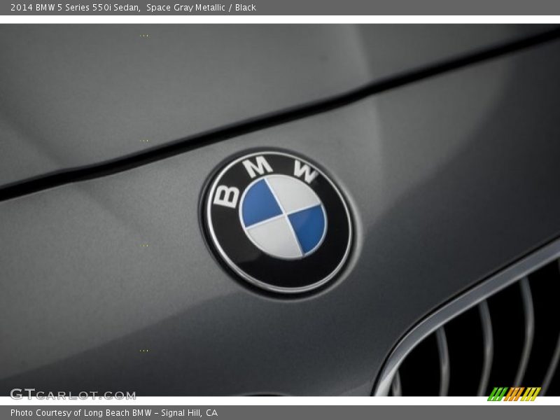 Space Gray Metallic / Black 2014 BMW 5 Series 550i Sedan