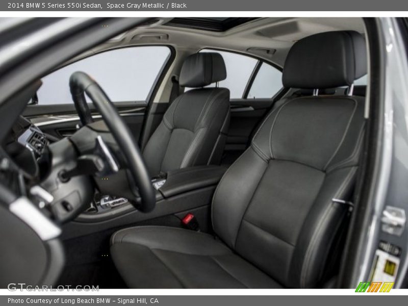 Space Gray Metallic / Black 2014 BMW 5 Series 550i Sedan