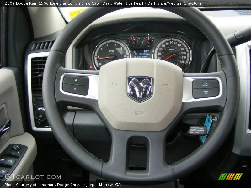 Deep Water Blue Pearl / Dark Slate/Medium Graystone 2009 Dodge Ram 1500 Lone Star Edition Crew Cab