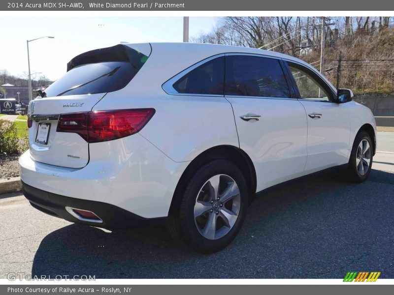 White Diamond Pearl / Parchment 2014 Acura MDX SH-AWD