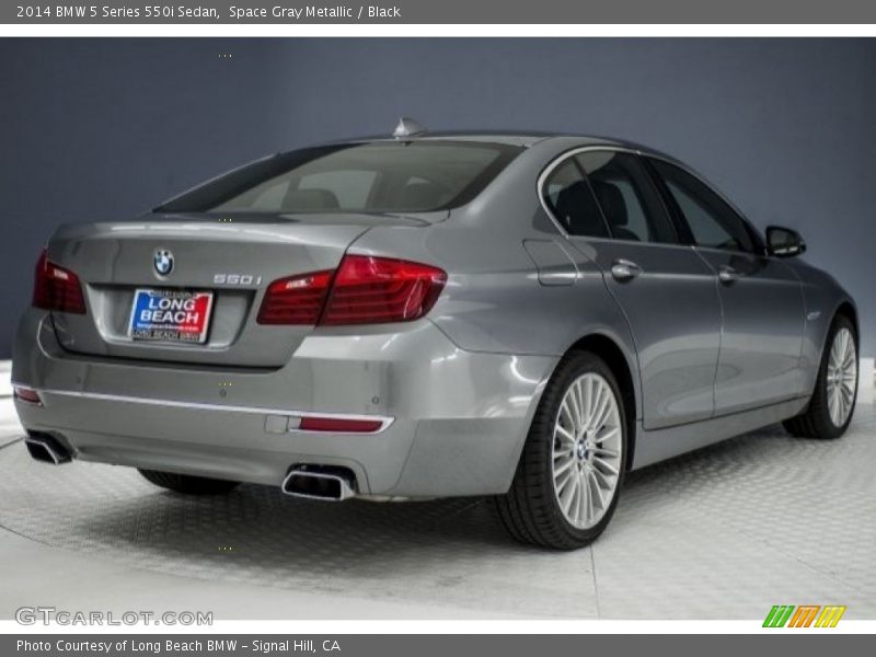 Space Gray Metallic / Black 2014 BMW 5 Series 550i Sedan