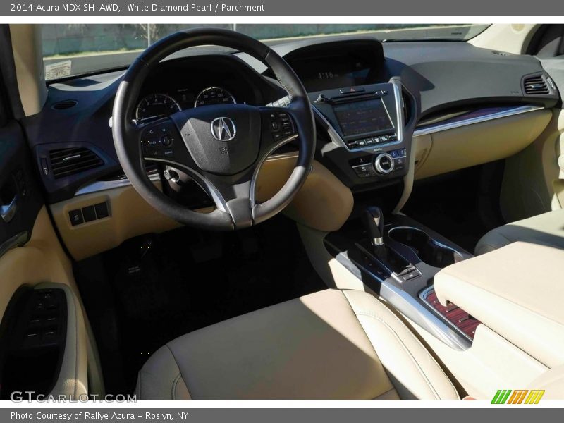 White Diamond Pearl / Parchment 2014 Acura MDX SH-AWD