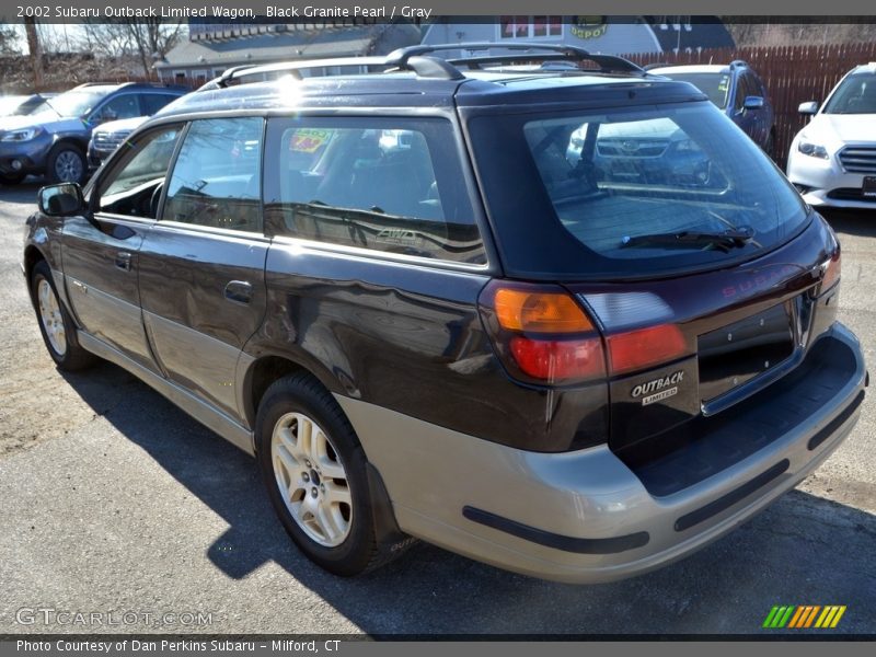 Black Granite Pearl / Gray 2002 Subaru Outback Limited Wagon