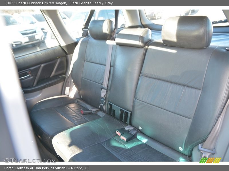 Black Granite Pearl / Gray 2002 Subaru Outback Limited Wagon