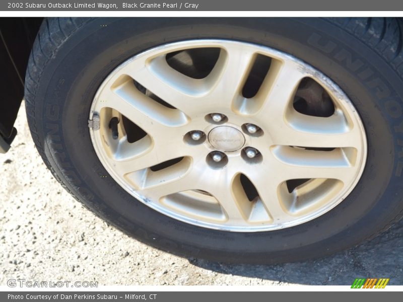 Black Granite Pearl / Gray 2002 Subaru Outback Limited Wagon