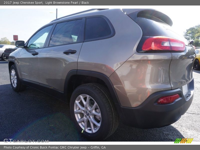 Light Brownstone Pearl / Black 2017 Jeep Cherokee Sport