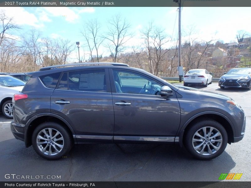 Magnetic Gray Metallic / Black 2017 Toyota RAV4 Platinum