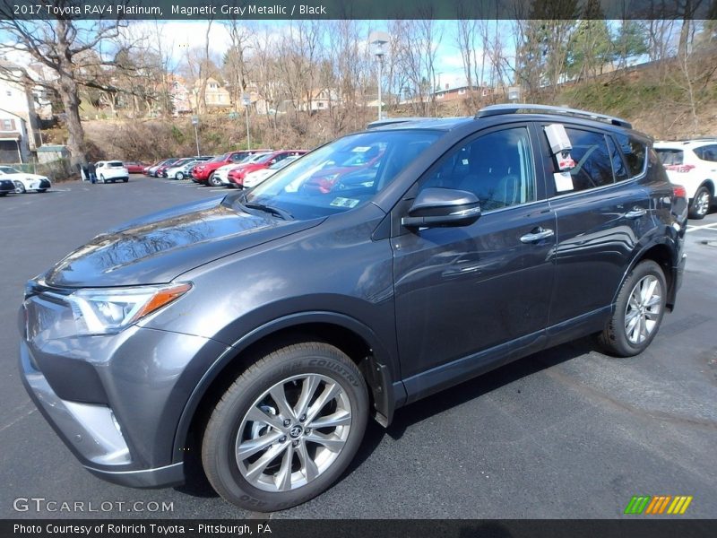 Magnetic Gray Metallic / Black 2017 Toyota RAV4 Platinum