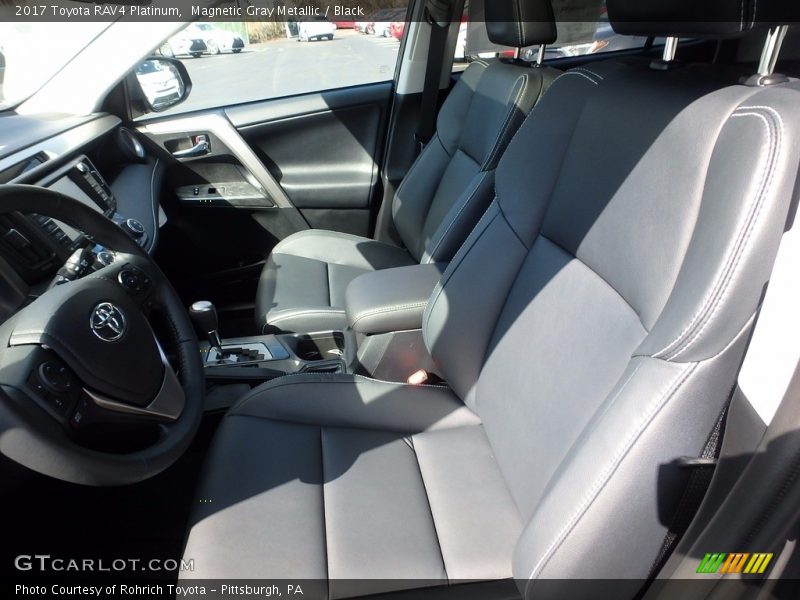 Magnetic Gray Metallic / Black 2017 Toyota RAV4 Platinum