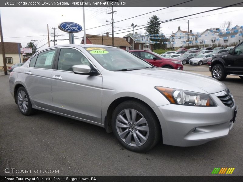 Alabaster Silver Metallic / Black 2011 Honda Accord EX-L V6 Sedan