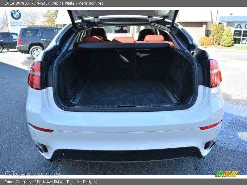 Alpine White / Vermilion Red 2014 BMW X6 xDrive35i