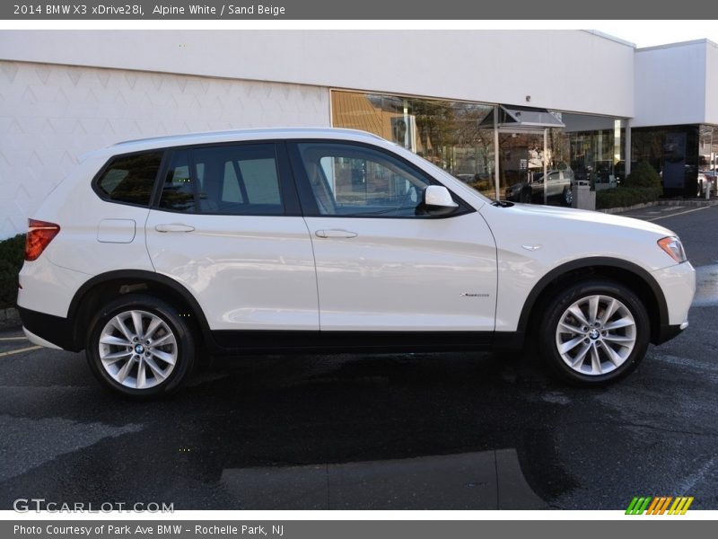Alpine White / Sand Beige 2014 BMW X3 xDrive28i