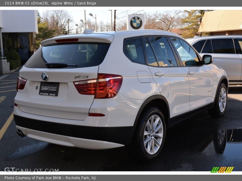 Alpine White / Sand Beige 2014 BMW X3 xDrive28i