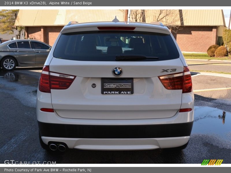 Alpine White / Sand Beige 2014 BMW X3 xDrive28i
