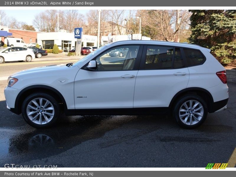 Alpine White / Sand Beige 2014 BMW X3 xDrive28i