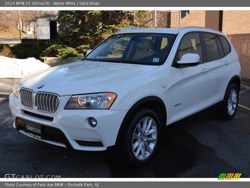 Alpine White / Sand Beige 2014 BMW X3 xDrive28i