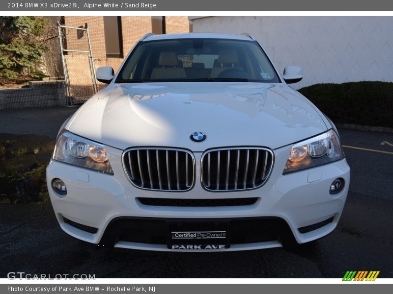 Alpine White / Sand Beige 2014 BMW X3 xDrive28i