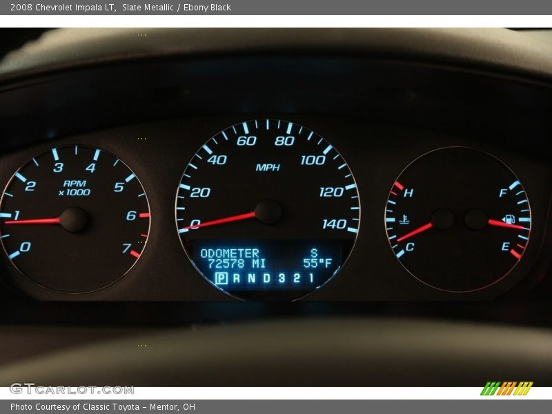 Slate Metallic / Ebony Black 2008 Chevrolet Impala LT
