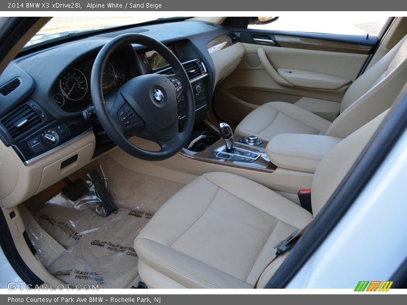 Alpine White / Sand Beige 2014 BMW X3 xDrive28i