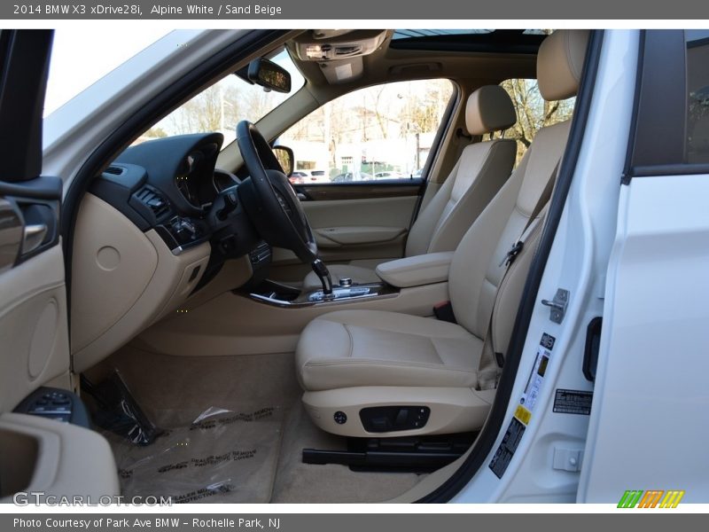Alpine White / Sand Beige 2014 BMW X3 xDrive28i