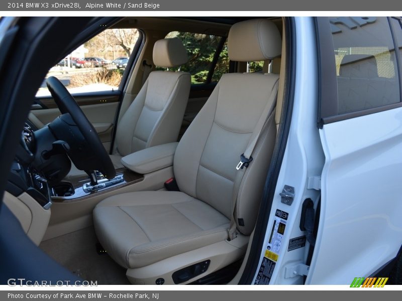 Alpine White / Sand Beige 2014 BMW X3 xDrive28i