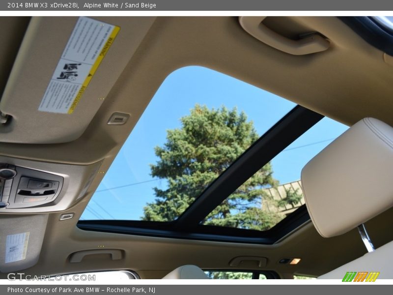 Alpine White / Sand Beige 2014 BMW X3 xDrive28i