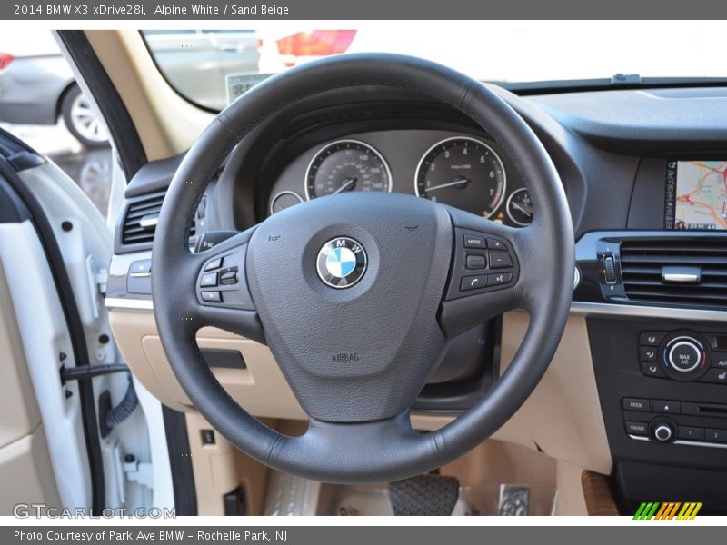 Alpine White / Sand Beige 2014 BMW X3 xDrive28i