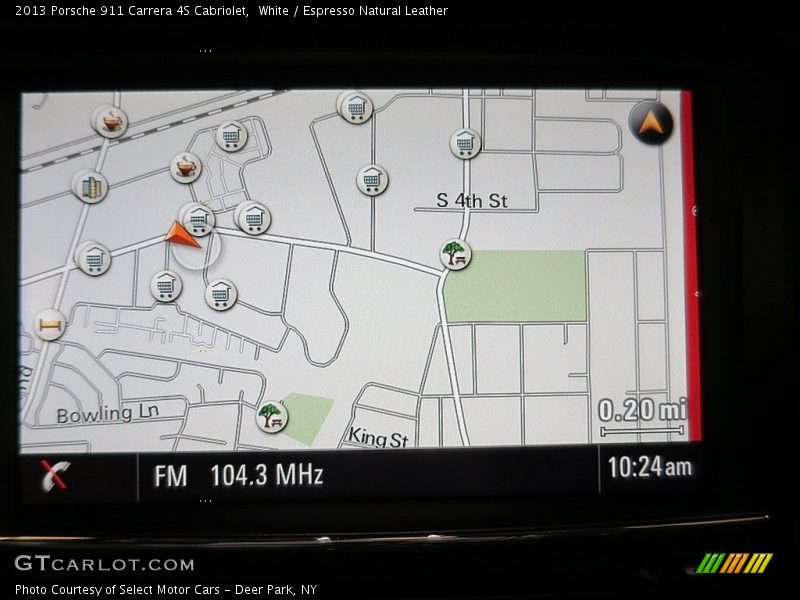White / Espresso Natural Leather 2013 Porsche 911 Carrera 4S Cabriolet
