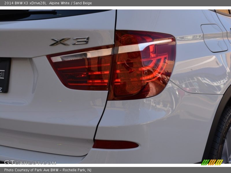 Alpine White / Sand Beige 2014 BMW X3 xDrive28i