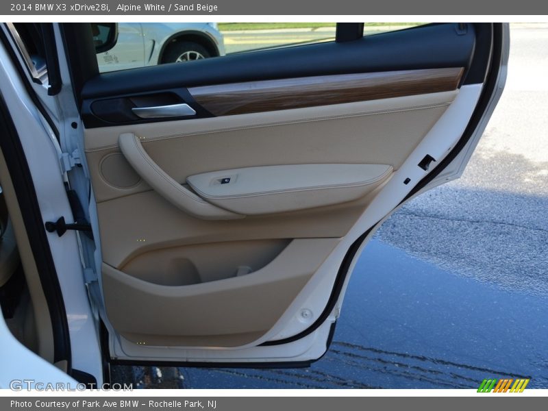 Alpine White / Sand Beige 2014 BMW X3 xDrive28i