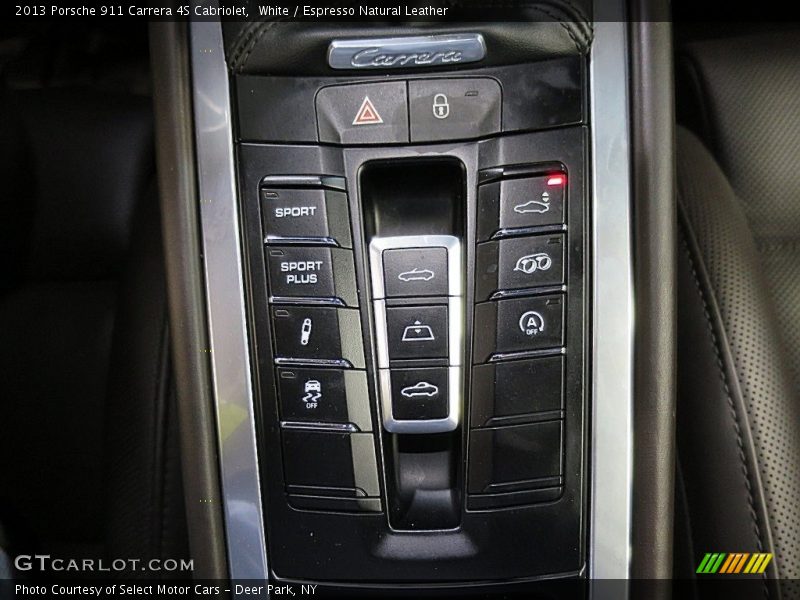 White / Espresso Natural Leather 2013 Porsche 911 Carrera 4S Cabriolet
