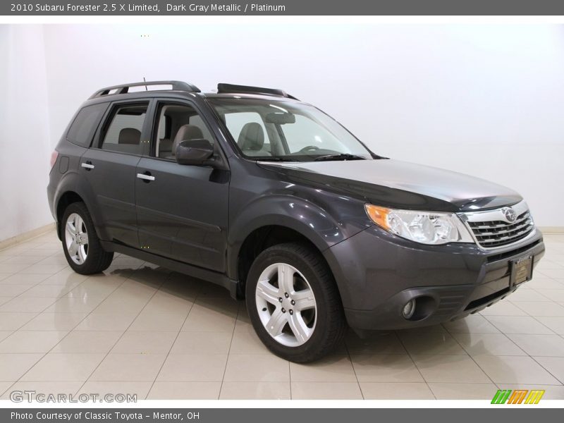 Dark Gray Metallic / Platinum 2010 Subaru Forester 2.5 X Limited