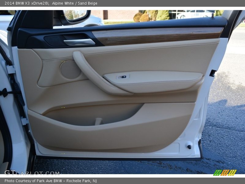 Alpine White / Sand Beige 2014 BMW X3 xDrive28i