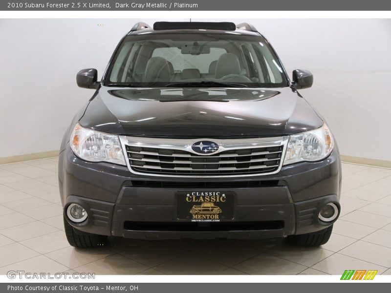 Dark Gray Metallic / Platinum 2010 Subaru Forester 2.5 X Limited