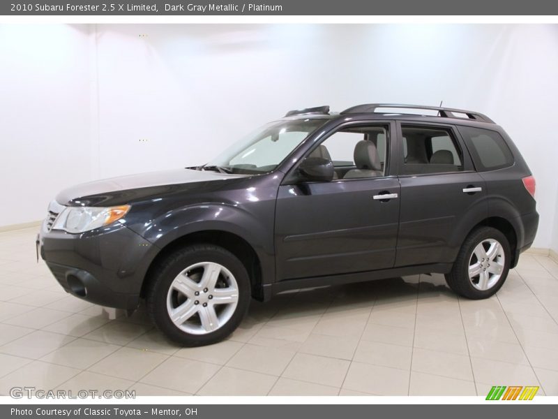 Dark Gray Metallic / Platinum 2010 Subaru Forester 2.5 X Limited