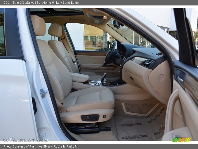 Alpine White / Sand Beige 2014 BMW X3 xDrive28i