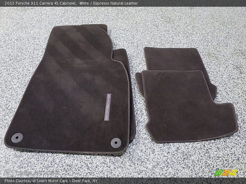 White / Espresso Natural Leather 2013 Porsche 911 Carrera 4S Cabriolet
