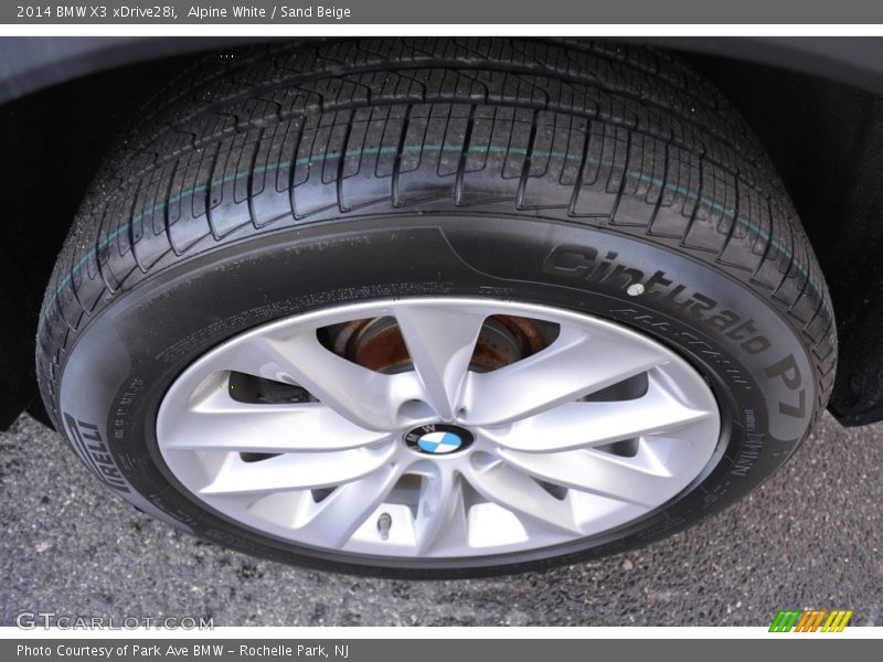 Alpine White / Sand Beige 2014 BMW X3 xDrive28i