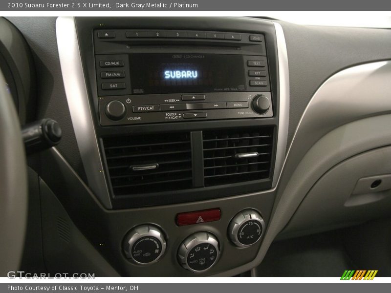 Dark Gray Metallic / Platinum 2010 Subaru Forester 2.5 X Limited