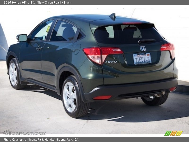 Misty Green Pearl / Black 2016 Honda HR-V EX