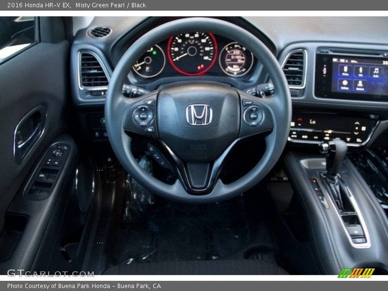 Misty Green Pearl / Black 2016 Honda HR-V EX