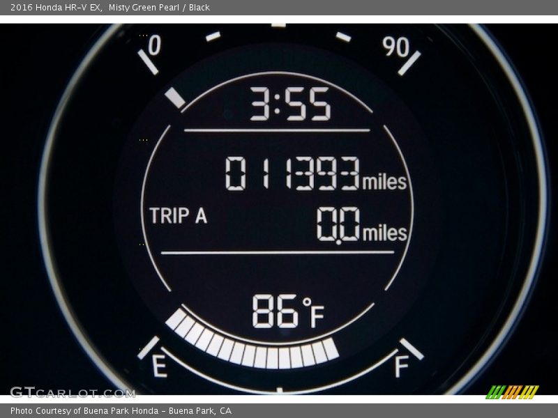 Misty Green Pearl / Black 2016 Honda HR-V EX