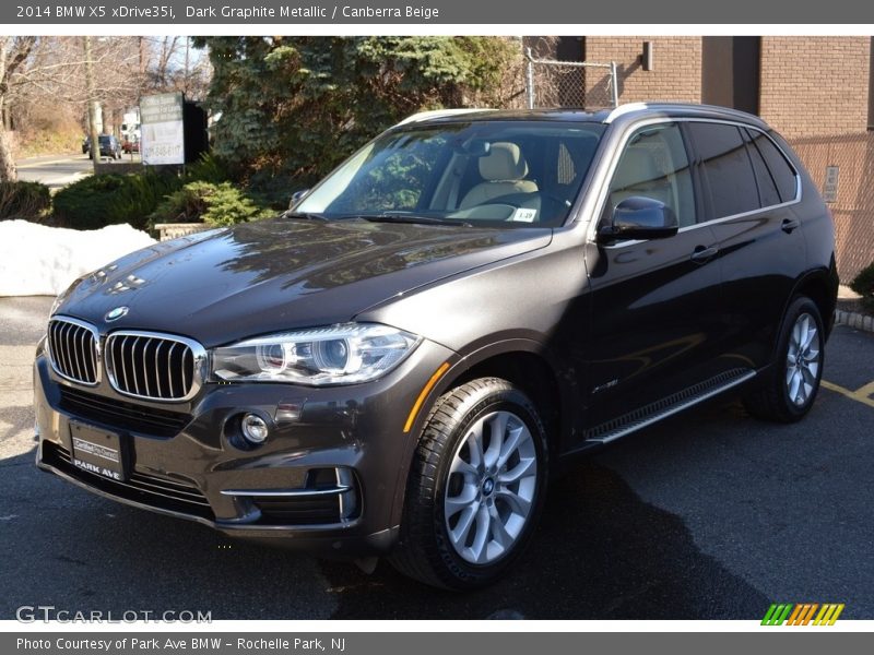 Dark Graphite Metallic / Canberra Beige 2014 BMW X5 xDrive35i