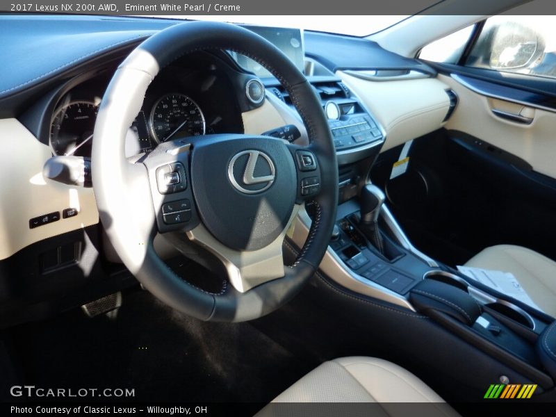 Eminent White Pearl / Creme 2017 Lexus NX 200t AWD