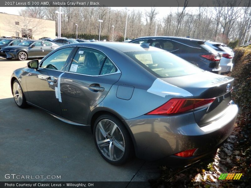 Nebula Gray Pearl / Black 2017 Lexus IS 300 AWD