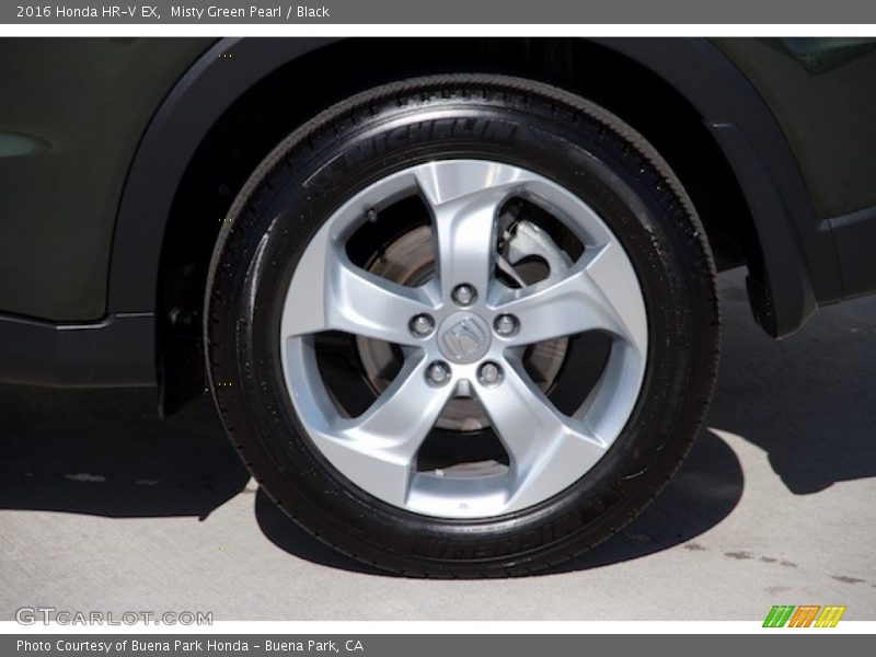 Misty Green Pearl / Black 2016 Honda HR-V EX