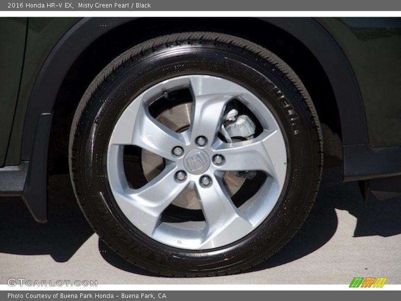Misty Green Pearl / Black 2016 Honda HR-V EX