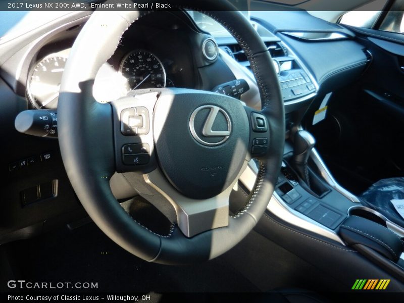 Eminent White Pearl / Black 2017 Lexus NX 200t AWD
